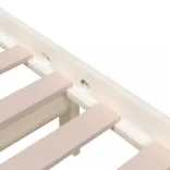 fehér tömör fa ágykeret 200x200 cm