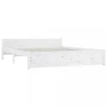 fehér tömör fa ágykeret 140x190 cm