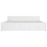 fehér tömör fa ágykeret 140x190 cm