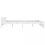 fehér tömör fa ágykeret 140x190 cm