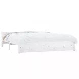 fehér tömör fa ágykeret 160x200 cm