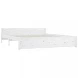 fehér tömör fa ágykeret 160x200 cm