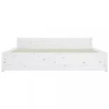 fehér tömör fa ágykeret 160x200 cm