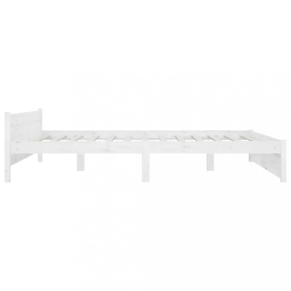 fehér tömör fa ágykeret 160x200 cm