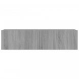 szürke sonoma színű szerelt fa TV-szekrény 120 x 30 x 30 cm
