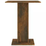 füstös tölgy színű szerelt fa bisztróasztal 60 x 60 x 75 cm