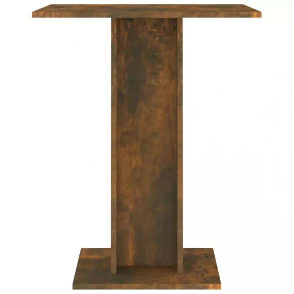 füstös tölgy színű szerelt fa bisztróasztal 60 x 60 x 75 cm