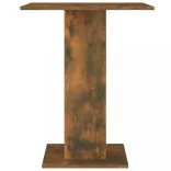 füstös tölgy színű szerelt fa bisztróasztal 60 x 60 x 75 cm