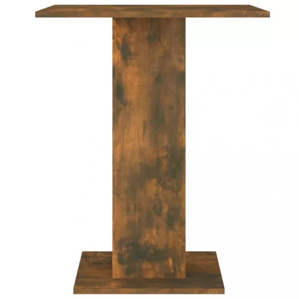 füstös tölgy színű szerelt fa bisztróasztal 60 x 60 x 75 cm