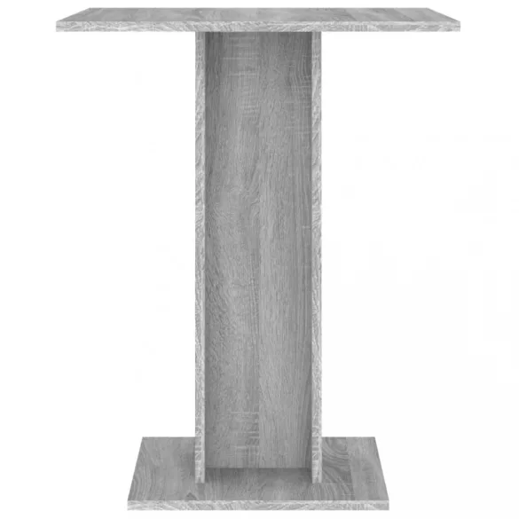 szürke sonoma színű szerelt fa bisztróasztal 60 x 60 x 75 cm