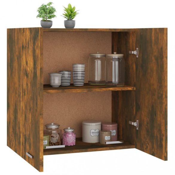 “Lyon” füstös tölgy színű szerelt fa éjjeliszekrény