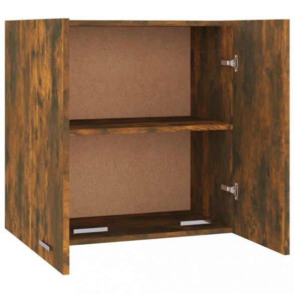“Lyon” füstös tölgy színű szerelt fa éjjeliszekrény