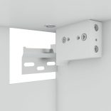 “Lyon” füstös tölgy színű szerelt fa üvegszekrény