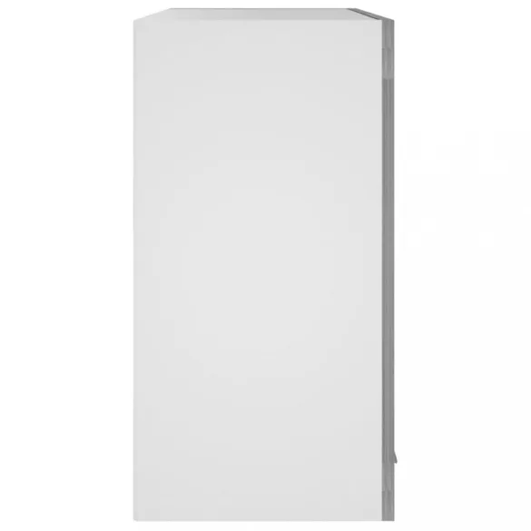 “Lyon” szürke sonoma színű szerelt fa függő üvegszekrény