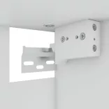 “Lyon” szürke sonoma színű szerelt fa függő üvegszekrény