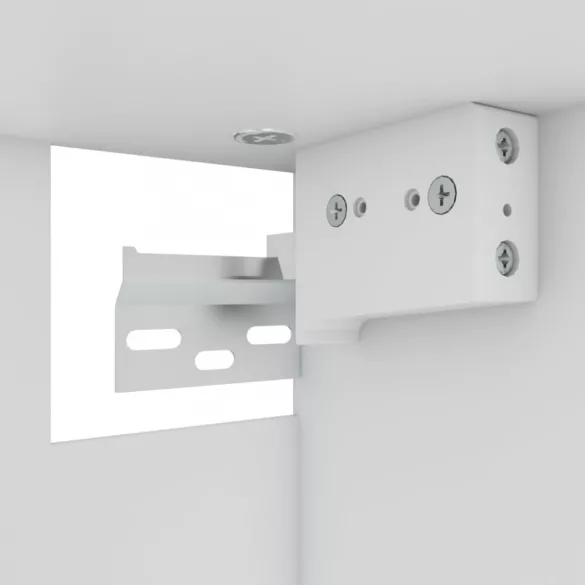 “Lyon” szürke sonoma színű szerelt fa függő üvegszekrény