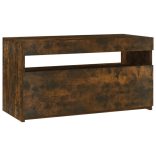 füstös tölgy színű TV-szekrény LED-világítással 75 x 35 x 40 cm