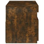 füstös tölgy színű TV-szekrény LED-világítással 75 x 35 x 40 cm