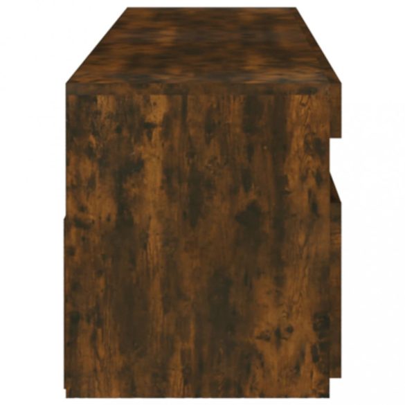 2 db füstös tölgy színű TV-szekrény LED-ekkel 75 x 35 x 40 cm