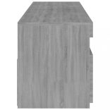 2 db füstös tölgy színű TV-szekrény LED-ekkel 75 x 35 x 40 cm