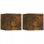 2 db füstös tölgy színű fali TV-szekrény 30,5 x 30 x 30 cm	