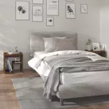 2 db barna tölgy színű szerelt fa éjjeliszekrény 40x30x40 cm