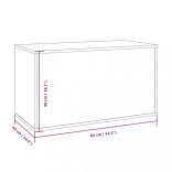 szürke sonoma szerelt fa tárolóláda 84 x 42 x 46 cm