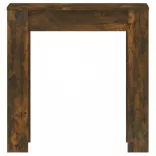 füstös tölgy színű szerelt fa étkezőasztal 140 x 74,5 x 76 cm