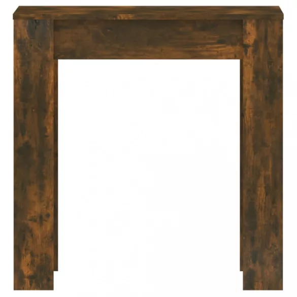 füstös tölgy színű szerelt fa étkezőasztal 140 x 74,5 x 76 cm