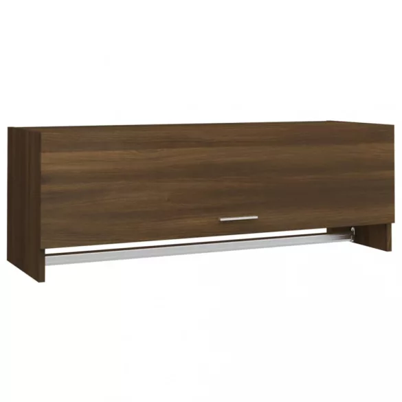 barna tölgy színű szerelt fa ruhásszekrény 100 x 32,5 x 35 cm