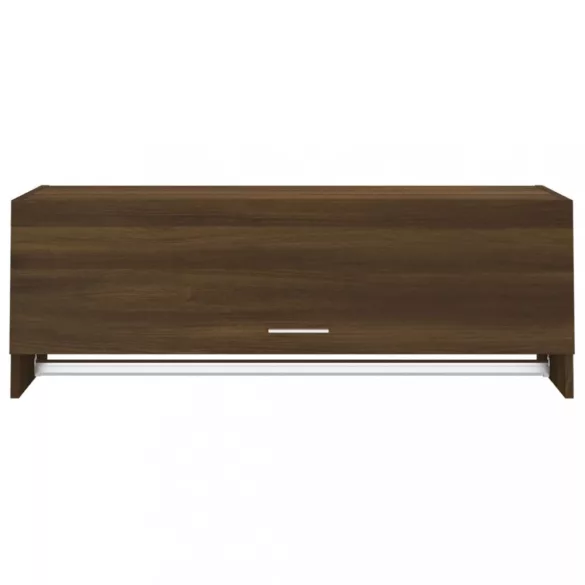 barna tölgy színű szerelt fa ruhásszekrény 100 x 32,5 x 35 cm