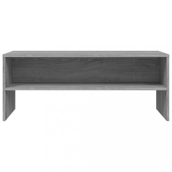 szürke sonoma színű szerelt fa TV-szekrény 100 x 40 x 40 cm