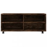 füstös tölgy színű szerelt fa TV-szekrény görgőkkel 90x35x35 cm