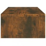 füstös tölgy színű szerelt fa monitorállvány 42 x 24 x 13 cm