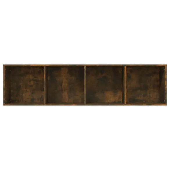 füstös tölgy színű szerelt fa könyv-/TV-szekrény 143x30x36 cm