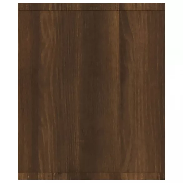 barna tölgy színű szerelt fa könyv-/TV-szekrény 143x30x36 cm