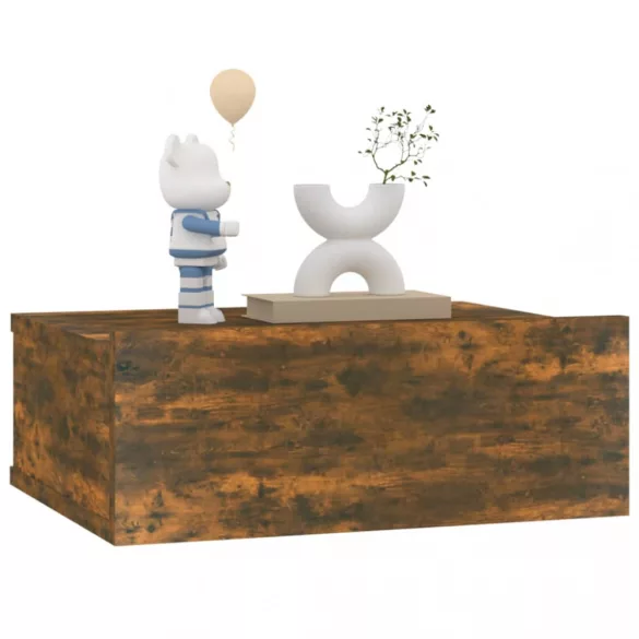 füstös tölgy színű fali éjjeliszekrény 40 x 30 x 15 cm