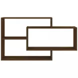 barna tölgyszínű szerelt fa fali polc 104 x 20 x 58,5 cm