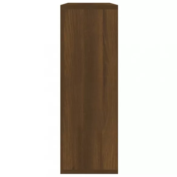 barna tölgyszínű szerelt fa fali polc 104 x 20 x 58,5 cm