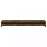 füstös tölgy színű szerelt fa monitorállvány 100 x 24 x 13 cm