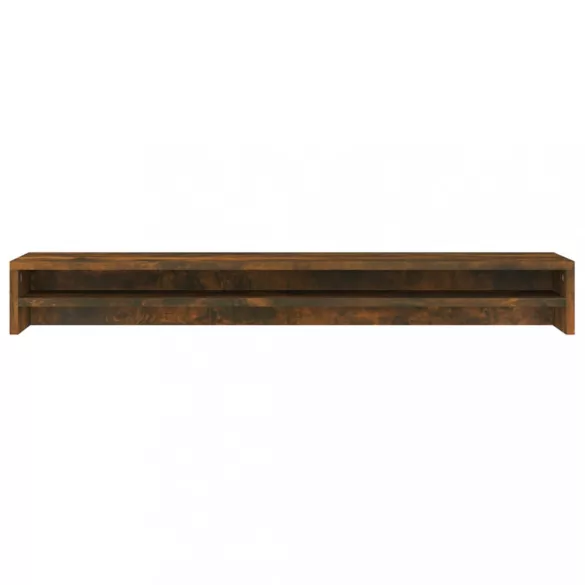 füstös tölgy színű szerelt fa monitorállvány 100 x 24 x 13 cm