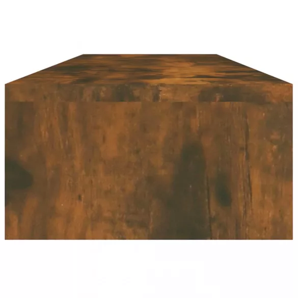 füstös tölgy színű szerelt fa monitorállvány 100 x 24 x 13 cm