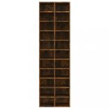 füstös tölgy színű szerelt fa cipősszekrény 54 x 34 x 183 cm