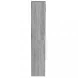 szürke sonoma színű szerelt fa cipősszekrény 54x34x183 cm