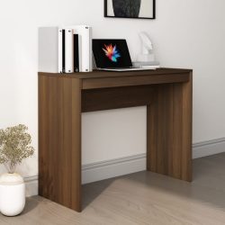 barna tölgy színű szerelt fa íróasztal 90 x 40 x 72 cm