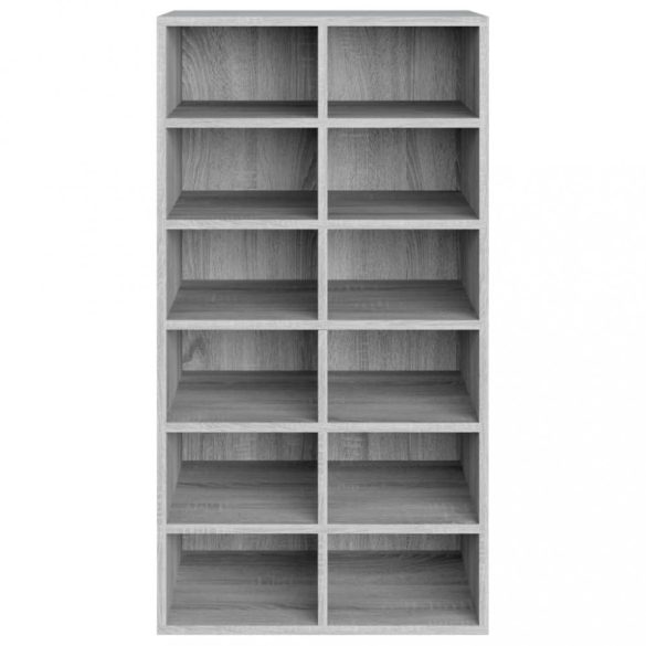 szürke sonoma színű szerelt fa cipőtartó 54 x 34 x 100,5 cm