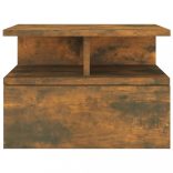 füstös tölgy színű szerelt fa fali éjjeliszekrény 40x31x27 cm