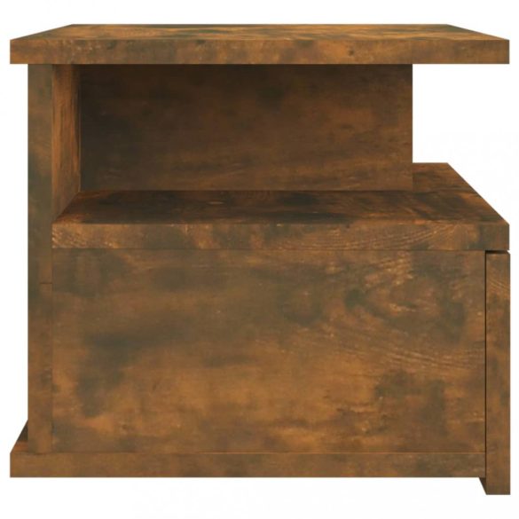 füstös tölgy színű szerelt fa fali éjjeliszekrény 40x31x27 cm