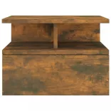 2 db füstös tölgy színű fali éjjeliszekrény 40 x 31 x 27 cm