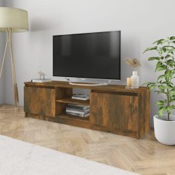   füstös tölgy színű szerelt fa TV-szekrény 120 x 30 x 35,5 cm